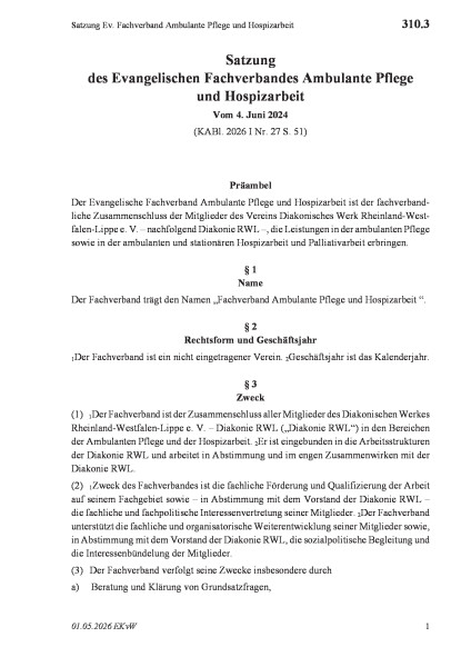 310.3 Satzung Ev. Fachverband Ambulante Pflege und Hospizarbeit