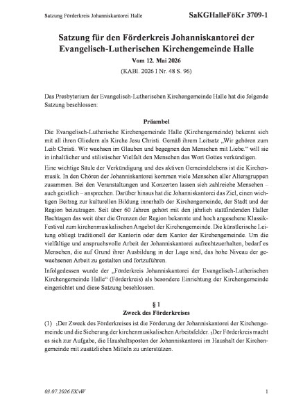 3709-1 Satzung Förderkreis Johanniskantorei Halle
