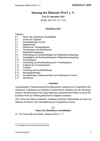 4555 Satzung Diakonisches Werk Steinfurt-Coesfeld-Borken e.V.