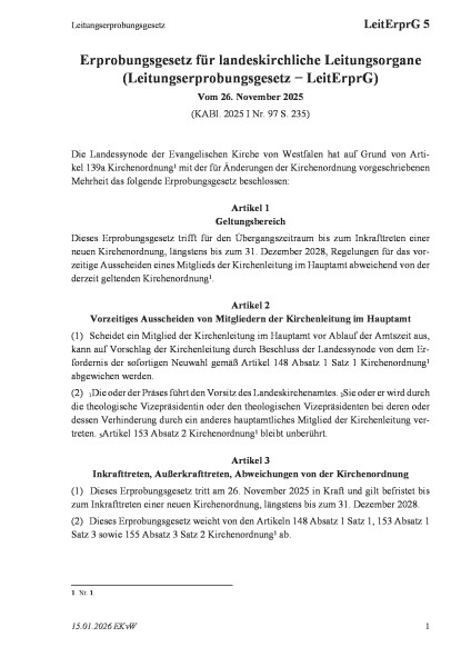 5 Leitungserprobungsgesetz