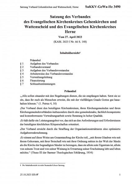 3490 Satzung Verband Gelsenkirchen und Wattenscheid, Herne